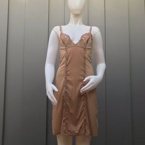 La Perla Nude Slip with Embroidered Flowers Small